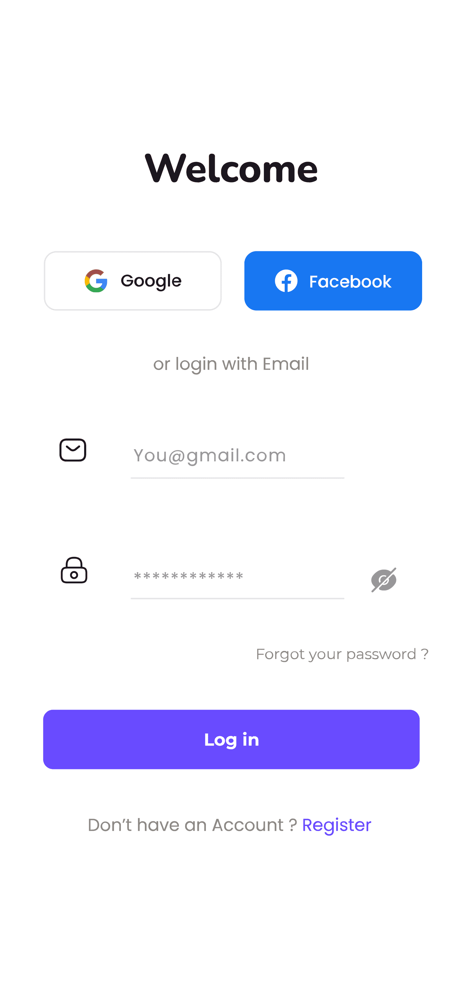 شاشات تسجيل الدخول